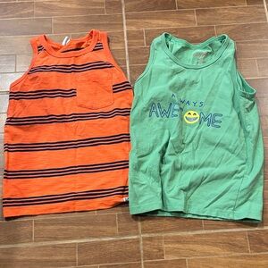 🌈4/$25🌈 Orange and Green Kids Tank Tops